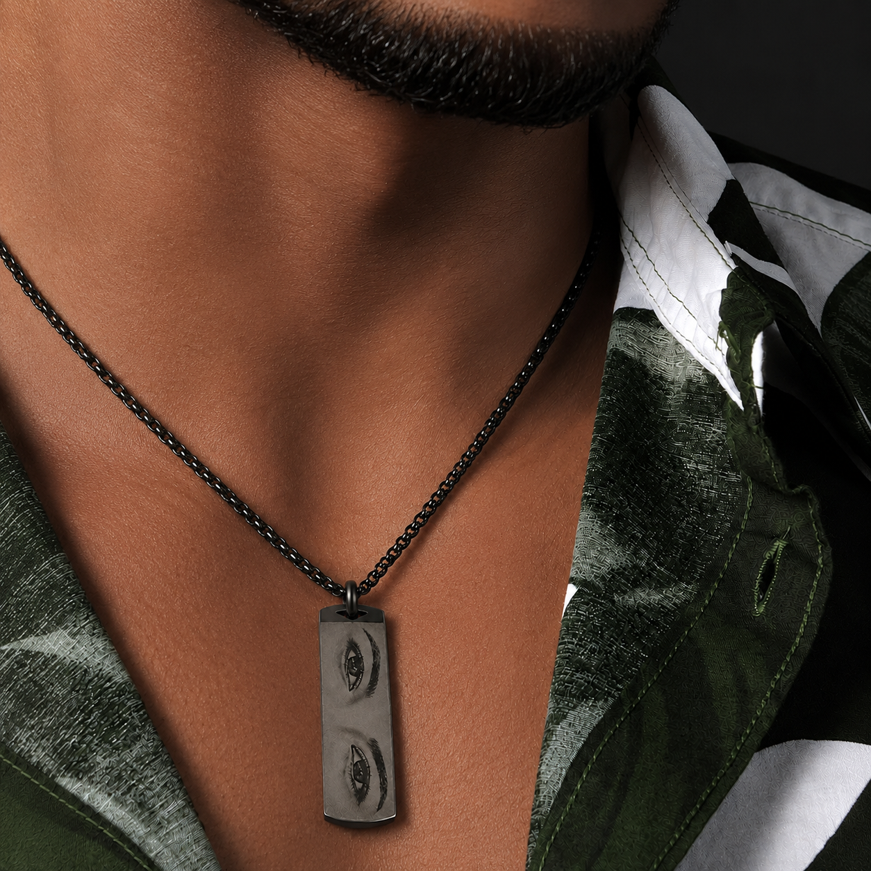 Custom Spiritual Design Plate Pendant