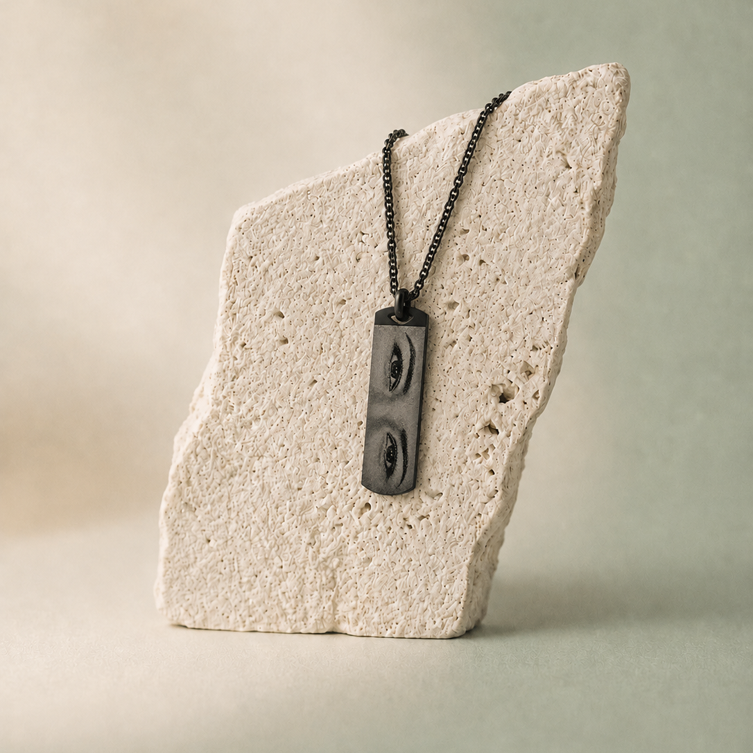 Custom Spiritual Design Plate Pendant