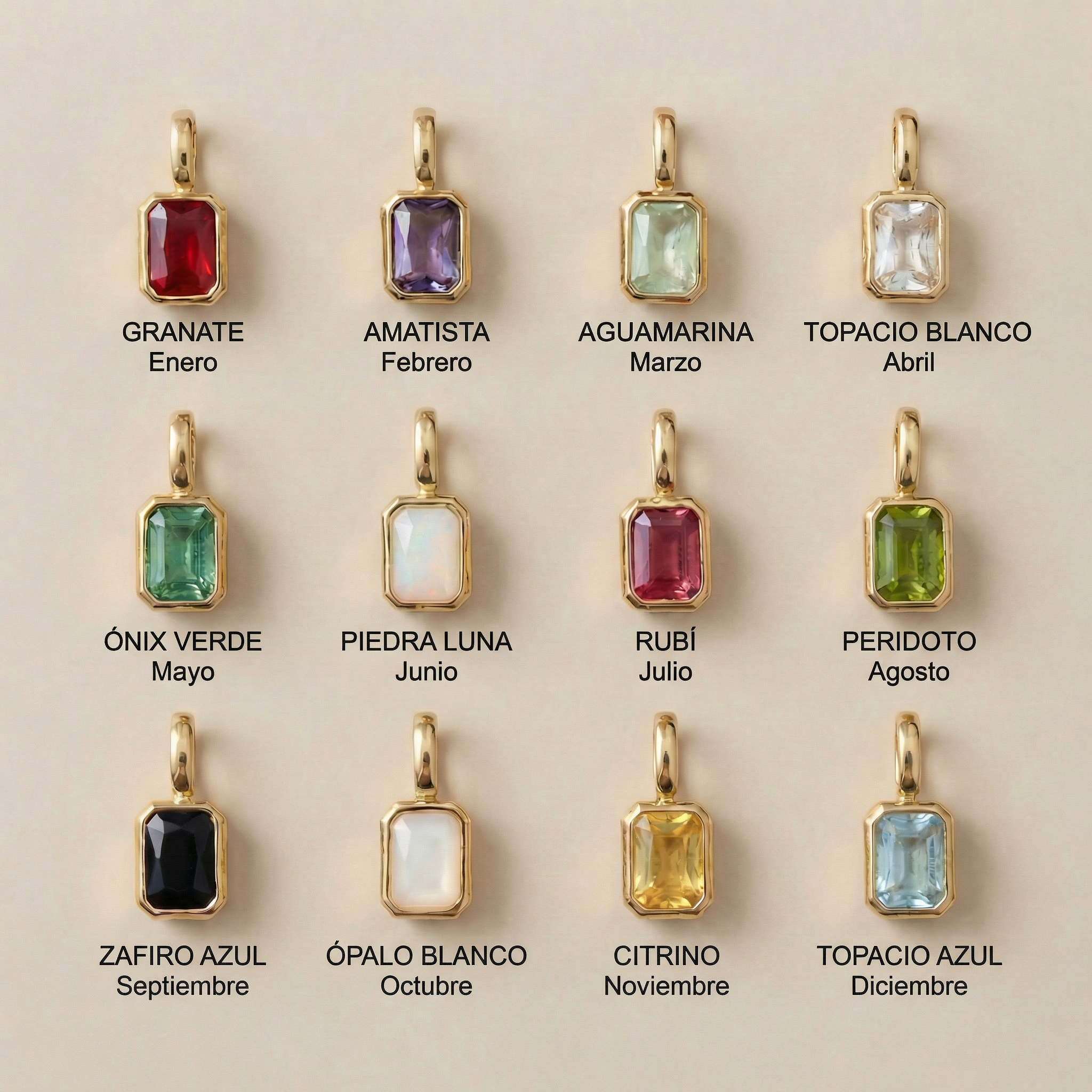 Custom Initial, Name, and Birthstone Pendant