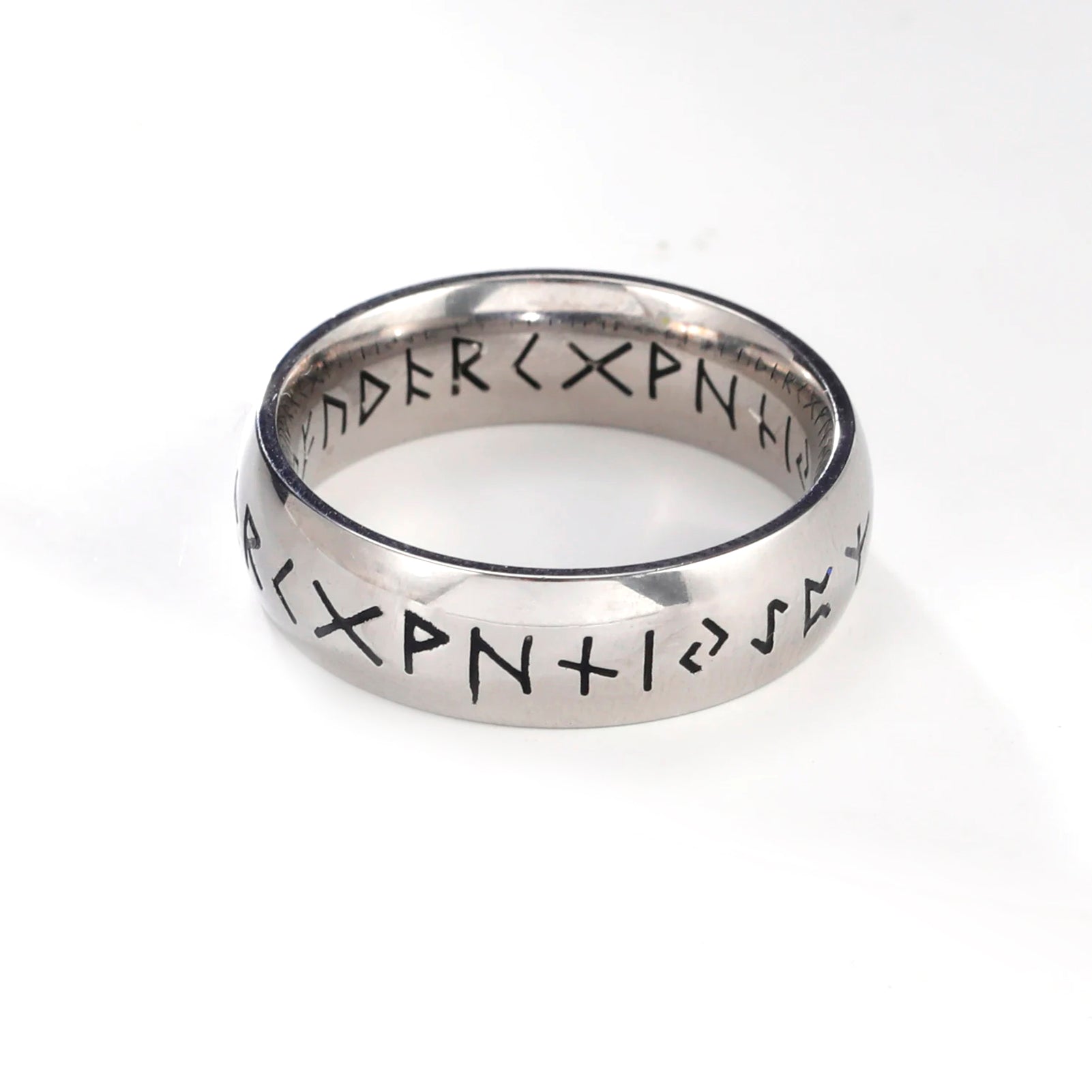 MYSTIQUE RING VIKING RUNES (NORTH STYLE) Stainless steel