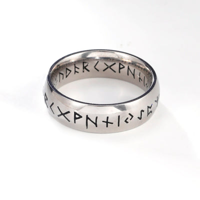 MYSTIQUE RING VIKING RUNES (NORTH STYLE) Stainless steel
