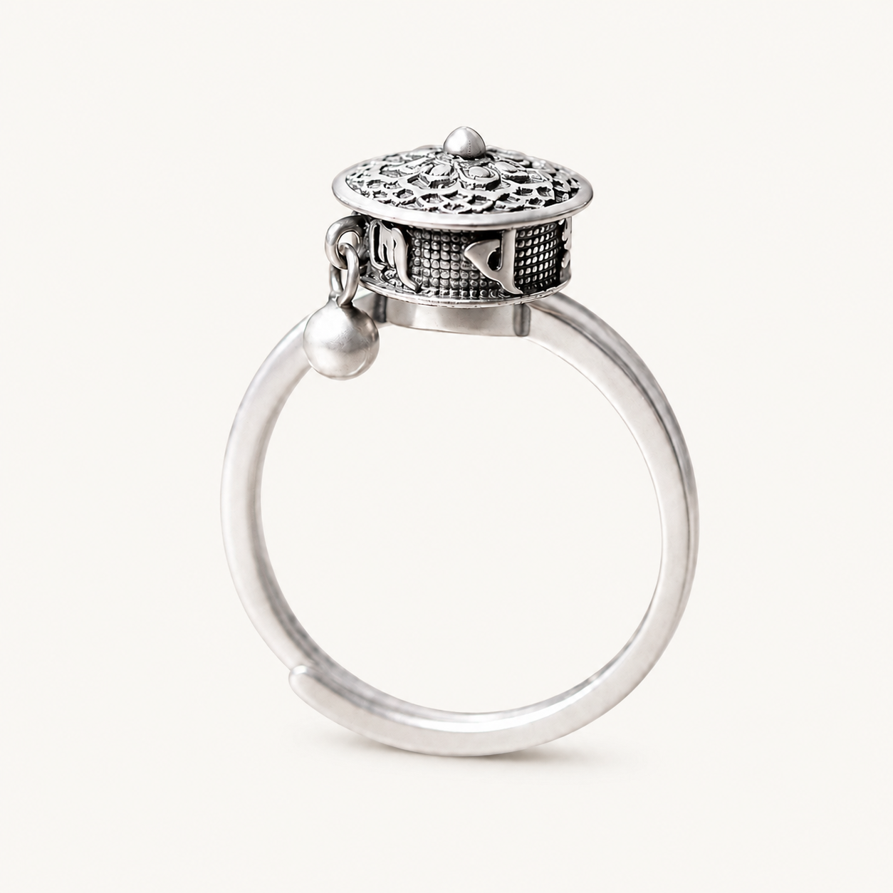 MANDALA FLOWER RING · TIBETAN ROTATING RING