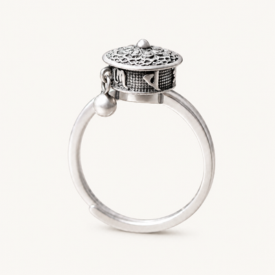 MANDALA FLOWER RING · TIBETAN ROTATING RING