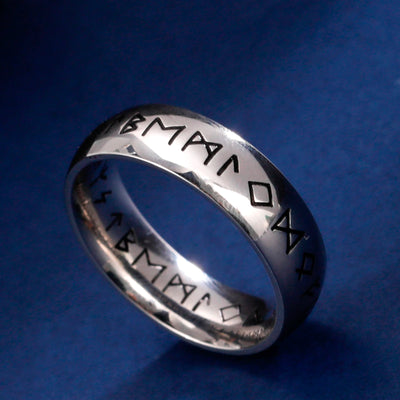 MYSTIQUE RING VIKING RUNES (NORTH STYLE) Stainless steel