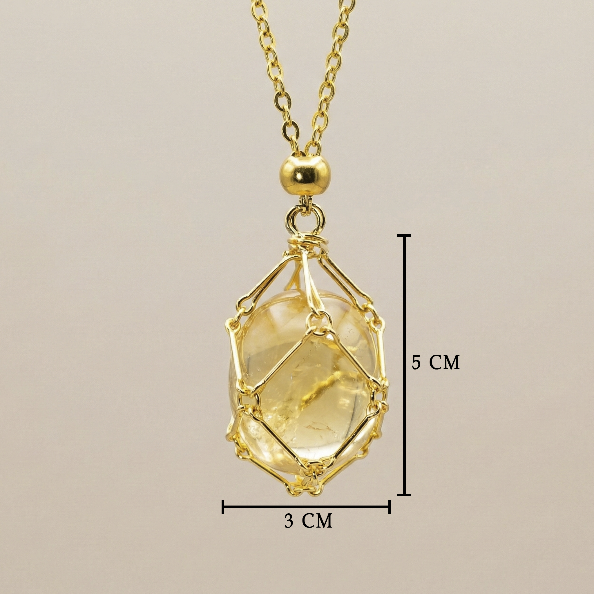 TIGER EYE PENDANT WITH LEATHER CHAIN ​​(black) 