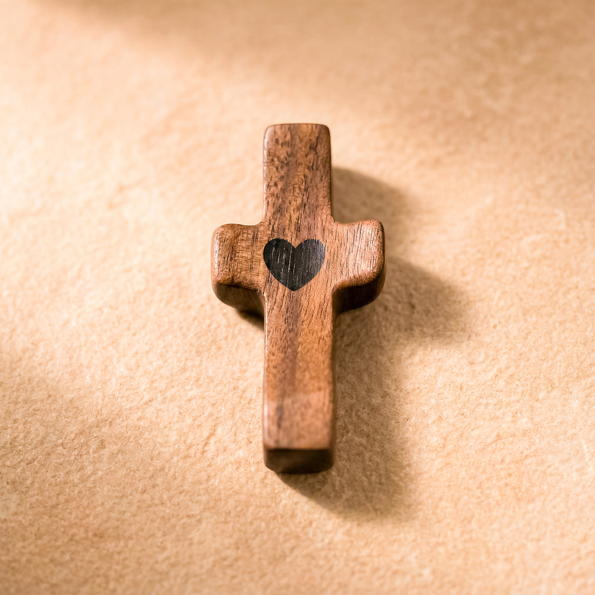 Hand Cross Walnut wood