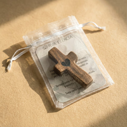 Hand Cross Walnut wood