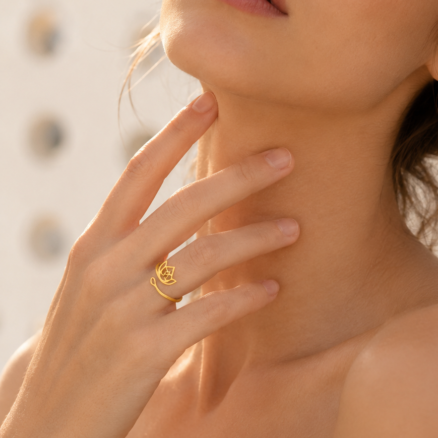 AZURA RING · Stainless steel (adjustable)