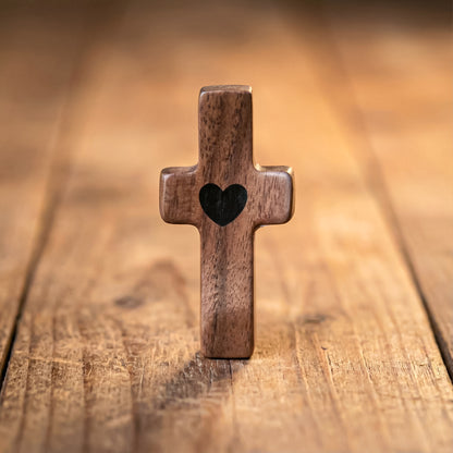 Hand Cross Walnut wood