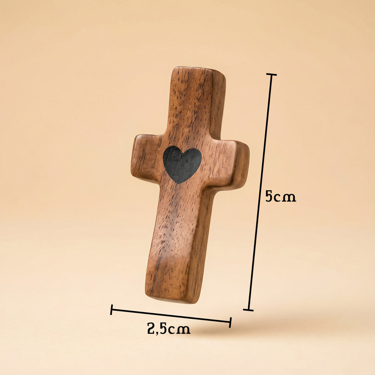 Hand Cross Walnut wood