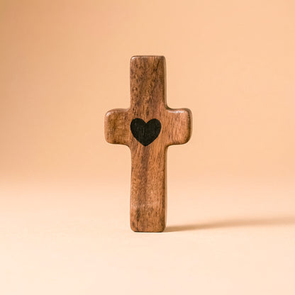 Hand Cross Walnut wood