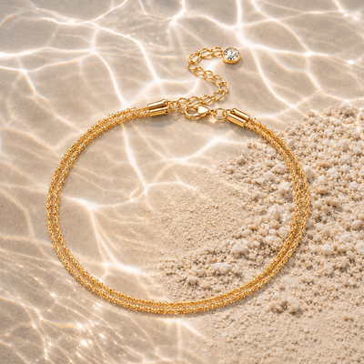 Double Spiral Chain Anklet