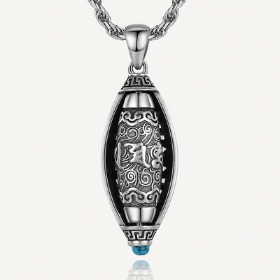 Rotating Om Mani Padme Hum Pendant