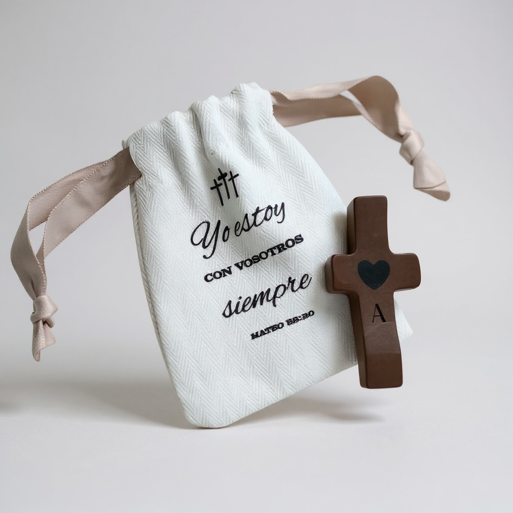 Personalized Wooden Cross with Name and Initial