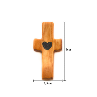 Handmade olive wood cross