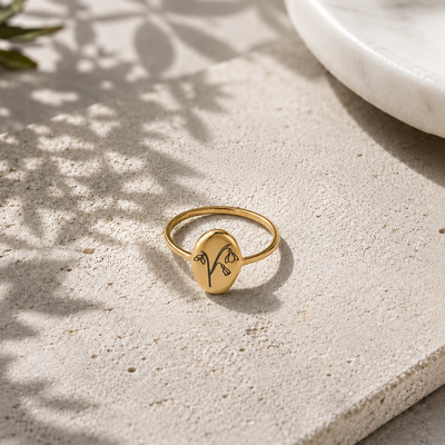 Némesis Lotus Unalome Ring