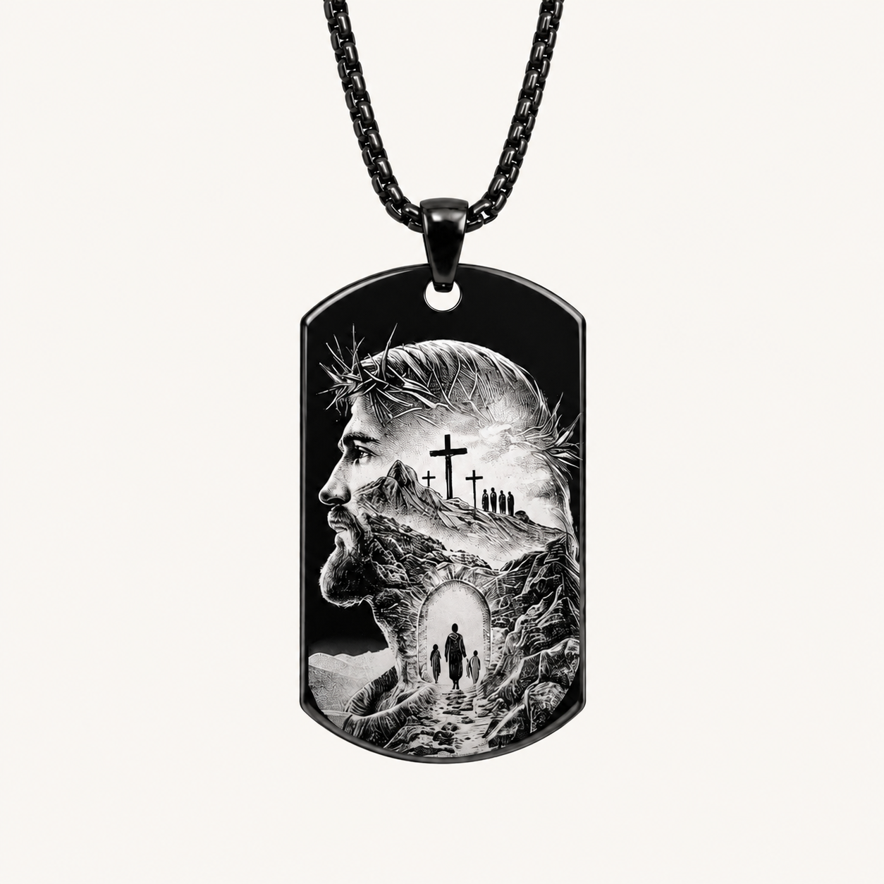 Custom Spiritual Design Plate Pendant