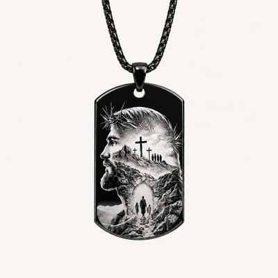 Custom Spiritual Design Plate Pendant