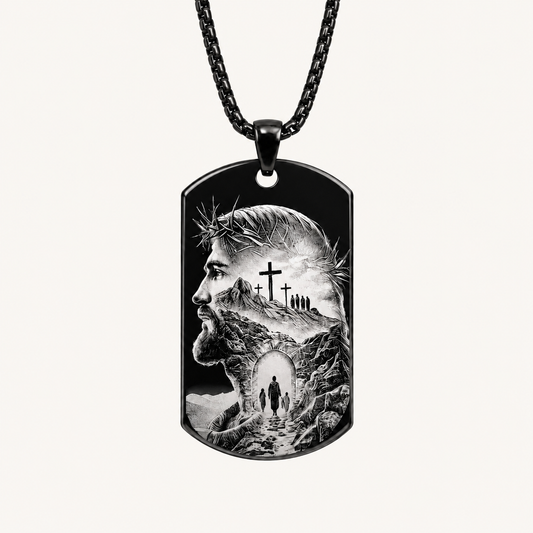 Blessed Pendant with Engraved Jesus