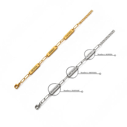 Promise Bracelet with 3 Personalized Names