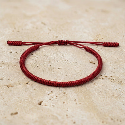 Pulsera Budista de Nudos Hecha a Mano | Protección, Suerte y Energía