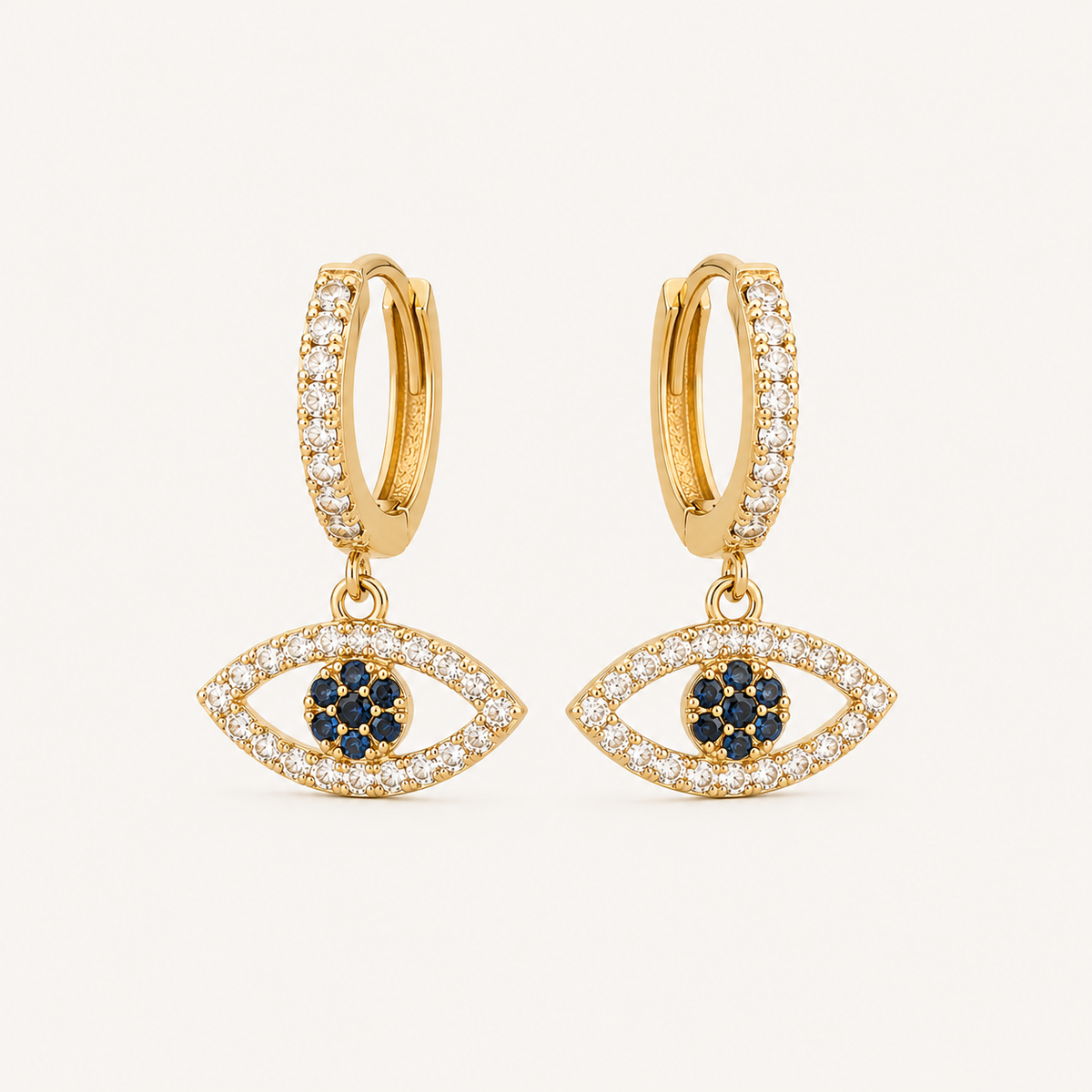 Aura Eye Earrings – 18K Gold Plated