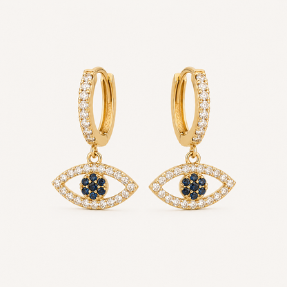 Aura Eye Earrings – 18K Gold Plated