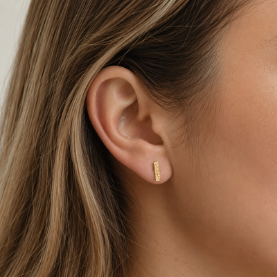 Pendientes Eira bañados en oro 18k
