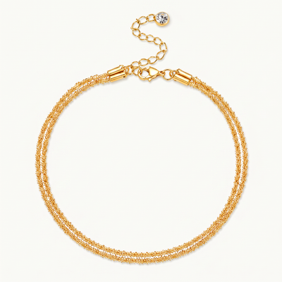 Double Spiral Chain Anklet