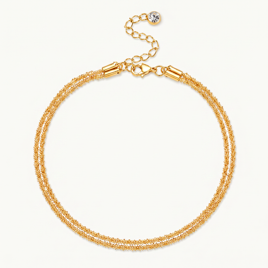 Alis Double Chain Anklet